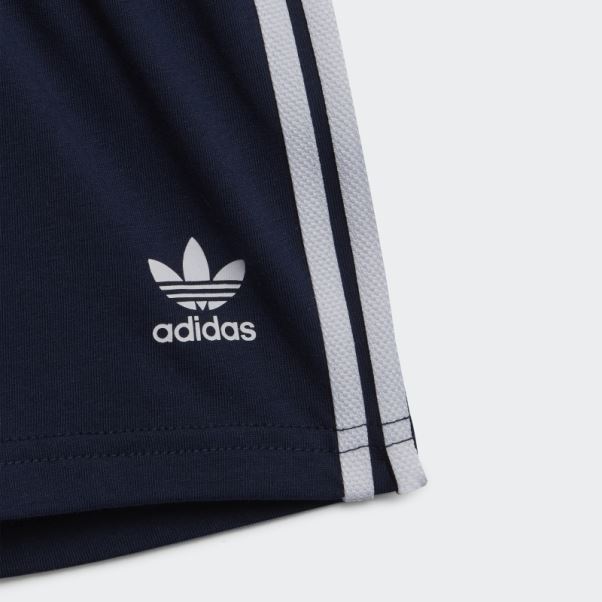 Ensemble T-shirt Adidas Night Indigo Trèfle Short