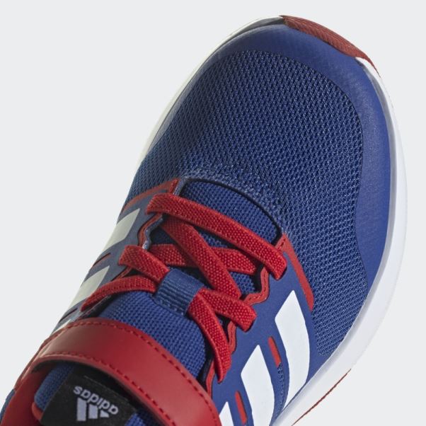 Bleu Royal Adidas X Marvel Fortarun Spider-man 2.0 Cloudfoam Sport Lace Top Strap Shoes Hot