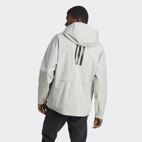 Veste Adidas Traveer Rain.rdy Gris Métallisé (neutre)