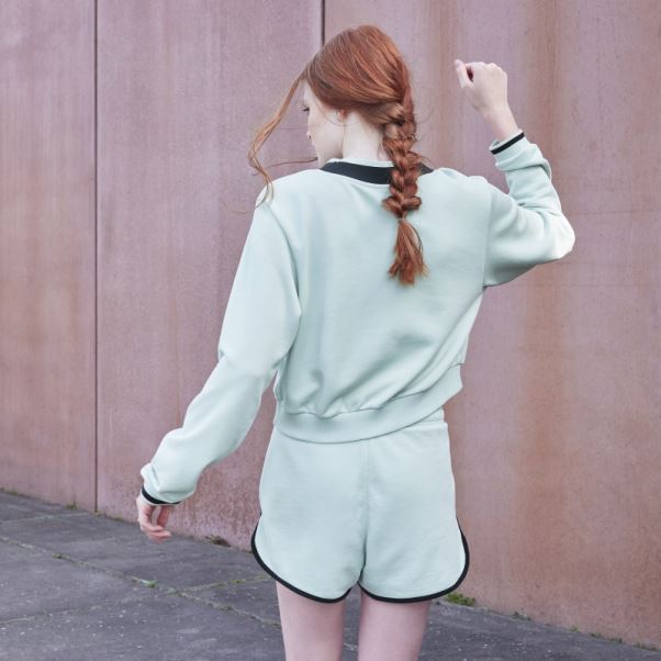 Sweat Court Col V Vert Adidas