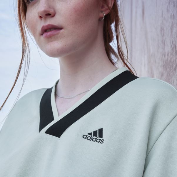Sweat Court Col V Vert Adidas