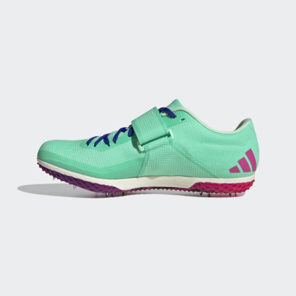 Adidas Adizero Chaussures De Saut En Hauteur Menthe