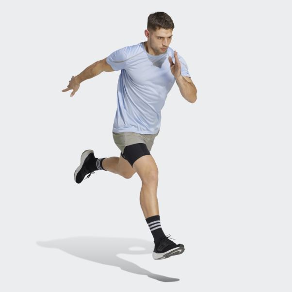 T-shirt Adidas Confident Engineered Bleu Aube