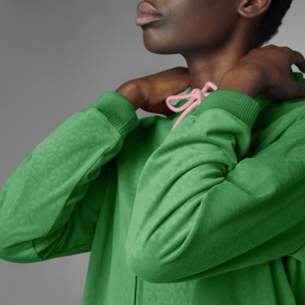 Adidas Adicolor Heritage Now Sweat à Capuche Zippé En Velours Vert