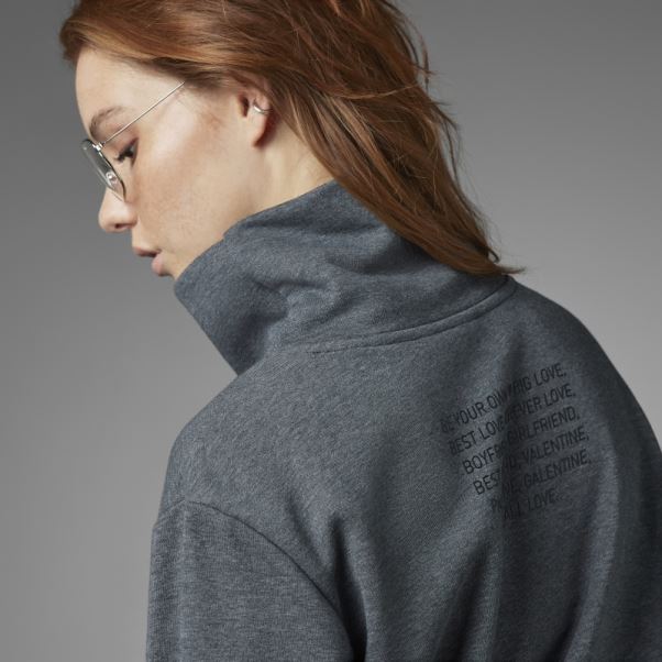 Sweat Adidas Saint Valentin Gris Foncé Chiné