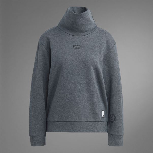 Sweat Saint Valentin Chiné Gris Foncé Adidas