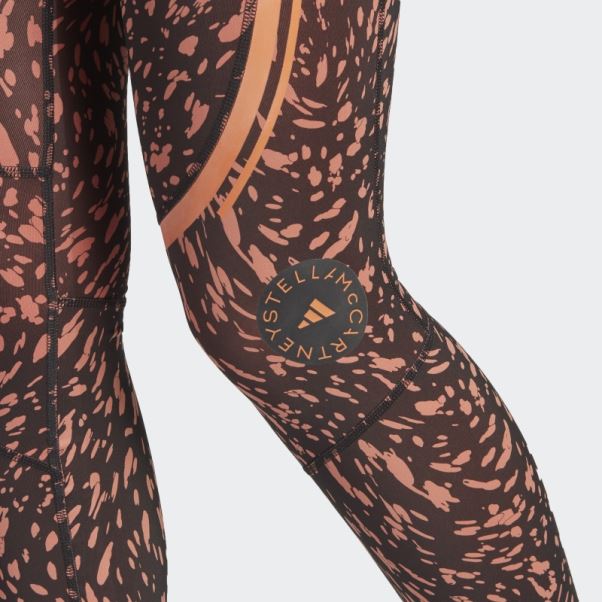 Adidas By Stella Mccartney Truepace Leggings D'entraînement Imprimés Noir