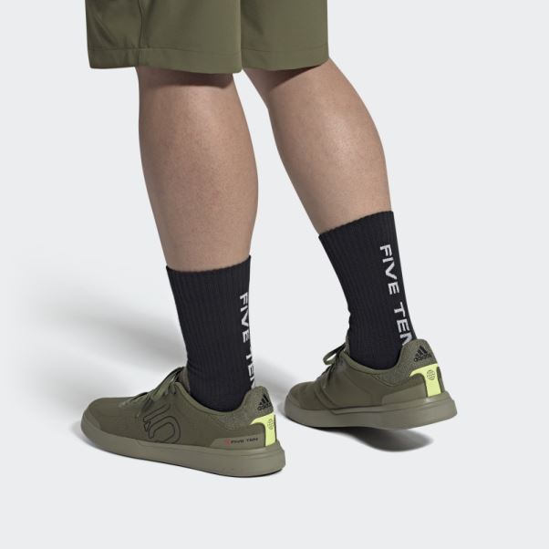 Adidas Olive Five Ten Sleuth Dlx Chaussures De Vélo De Montagne En Toile