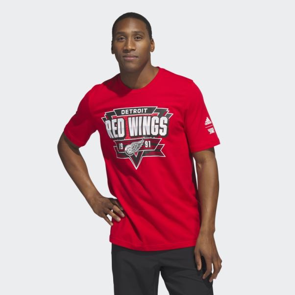 Tee Shirt Meneur De Jeu Adidas Red Wings Rouge