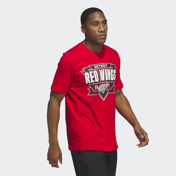 Tee Shirt Meneur De Jeu Adidas Red Wings Rouge