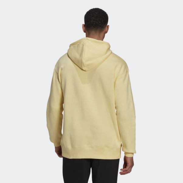 Sweat à Capuche à épaules Tombantes En Molleton De Coton Essentials Feelvivid Adidas Jaune