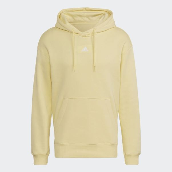 Sweat à Capuche à épaules Tombantes En Molleton De Coton Essentials Feelvivid Adidas Jaune