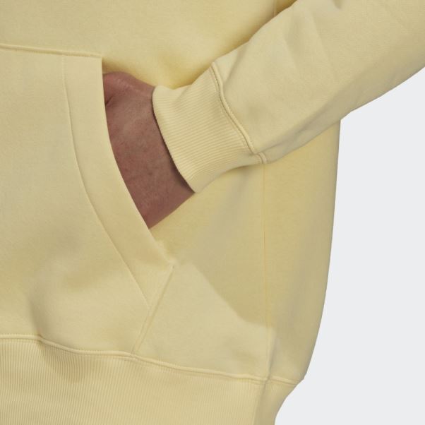 Sweat à Capuche à épaules Tombantes En Molleton De Coton Essentials Feelvivid Adidas Jaune