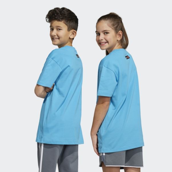 Adidas X Lego Football écusson De Sport Graphique T-shirt Frais Splash Mode