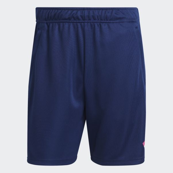 Short D'entraînement Saisonnier Adidas Train Essentials Bleu Foncé