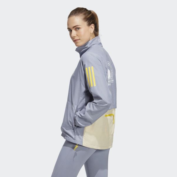 Adidas Boston Marathon 2023 Celebration Running Veste Violet Argent