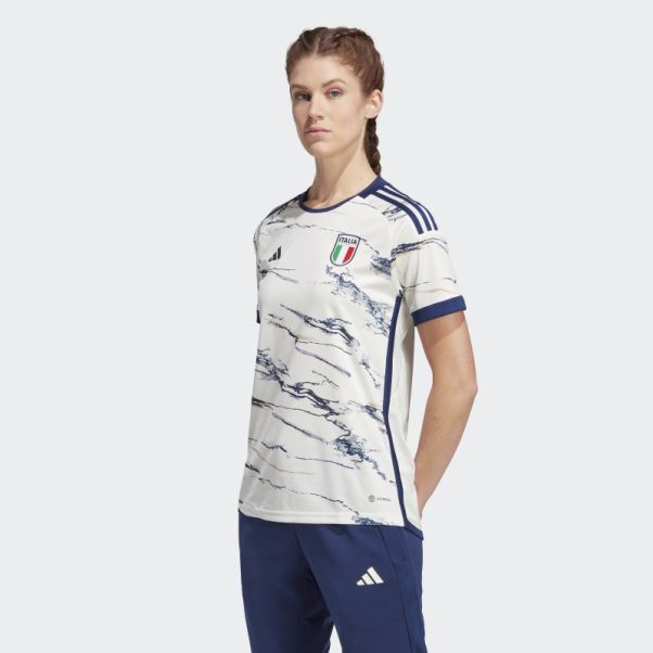 Maillot Femme Adidas équipe Italie 23 Extérieur Blanc