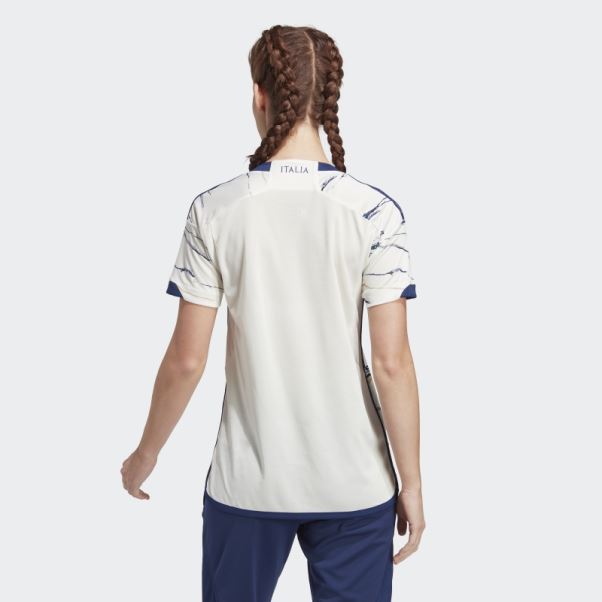 Maillot Femme Adidas équipe Italie 23 Extérieur Blanc