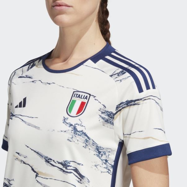 Maillot Femme Adidas équipe Italie 23 Extérieur Blanc