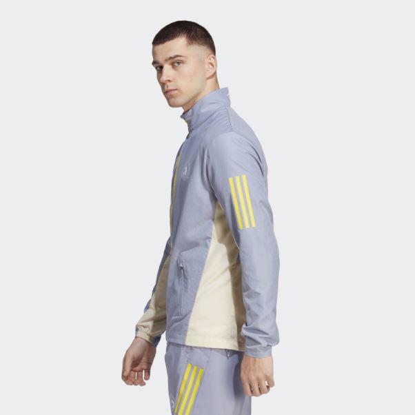 Veste De Course Adidas Silver Violet Boston Marathon 2023 Celebration