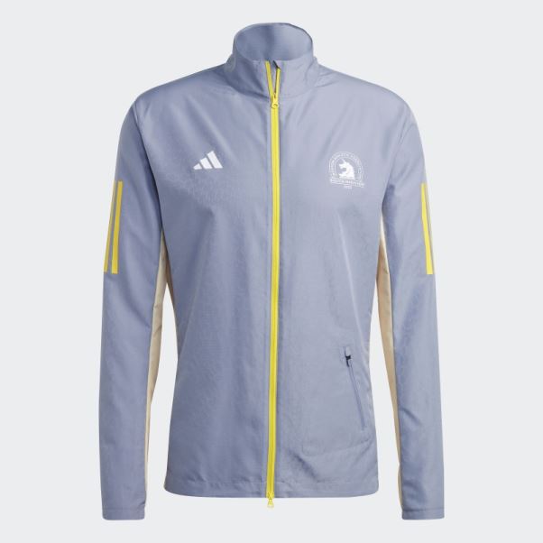 Veste De Course Adidas Silver Violet Boston Marathon 2023 Celebration