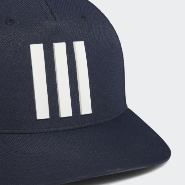 Casquette Tour 3 Bandes Adidas Bleu Marine