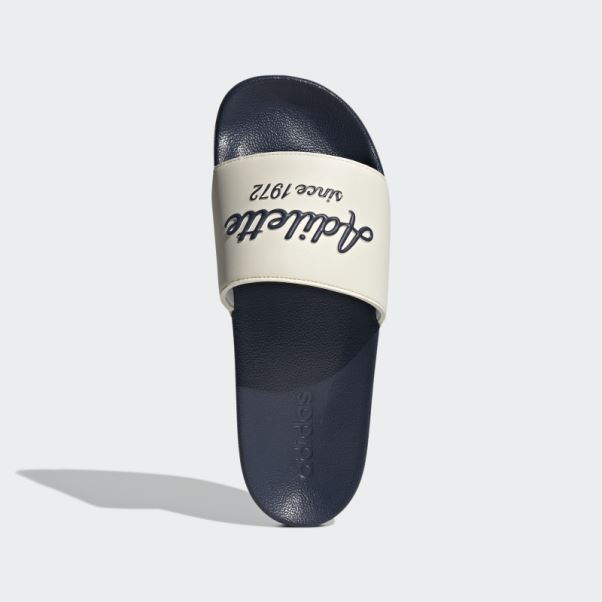 Adidas Adilette Toboggans De Douche Bleu Marine