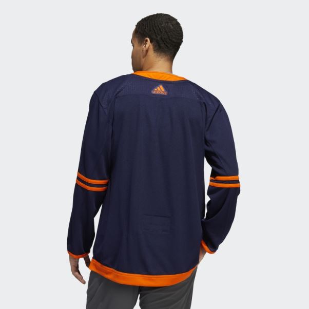 Adidas Oilers Third Authentique Maillot Pro Bleu Marine 09 CCM-SLD