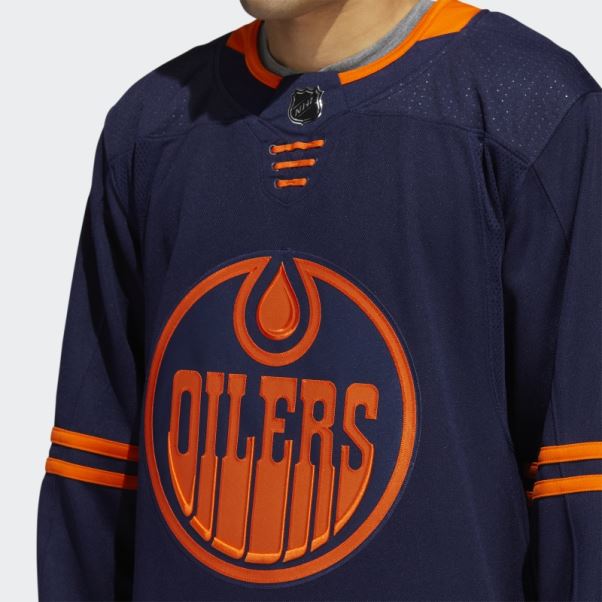 Adidas Oilers Third Authentique Maillot Pro Bleu Marine 09 CCM-SLD