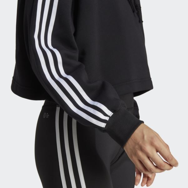 Sweat à Capuche Court Adidas Adicolor Classics Noir