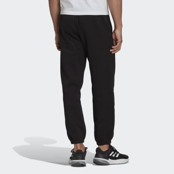 Pantalon De Survêtement à Jambe Droite En Molleton De Coton Feelvivid Noir Adidas