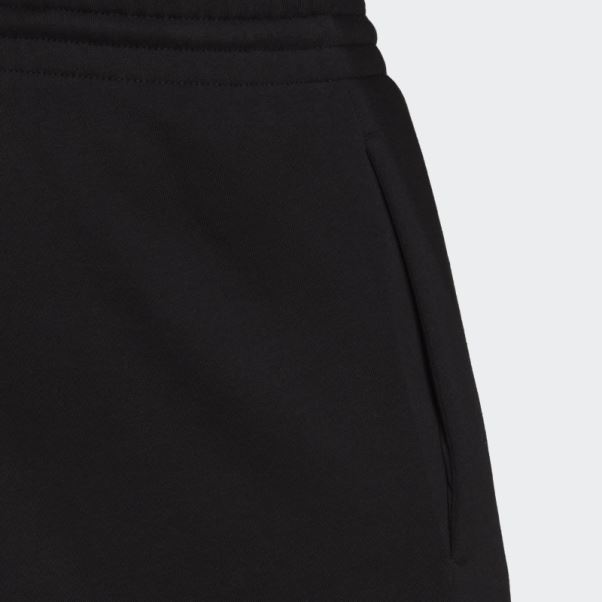 Pantalon De Survêtement Droit En Molleton De Coton Adidas Essentials Feelvivid Noir