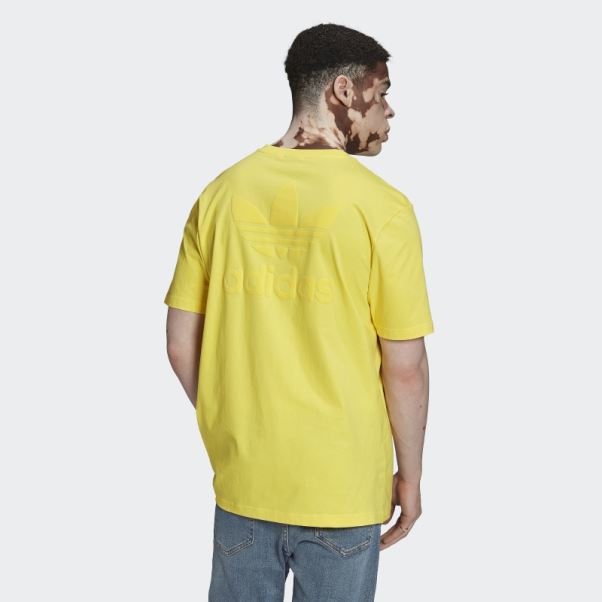 T-shirt Adidas Street Série Trèfle Jaune