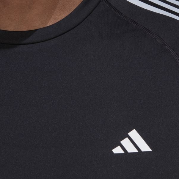 T-shirt D'entraînement Adidas Techfit 3-stripes Noir