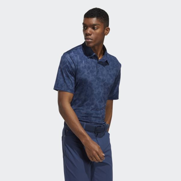 Polo Adidas Bleu Marine à Imprimé Prisma
