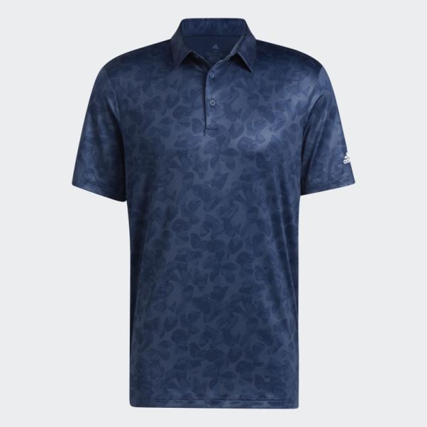 Polo Adidas Bleu Marine à Imprimé Prisma
