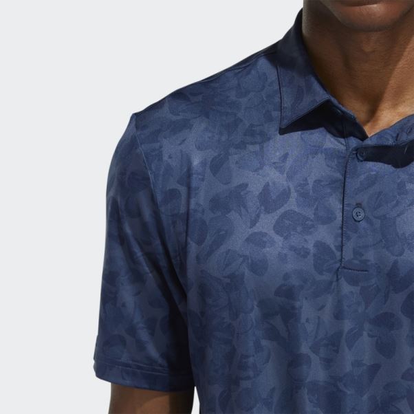 Polo Adidas Bleu Marine à Imprimé Prisma