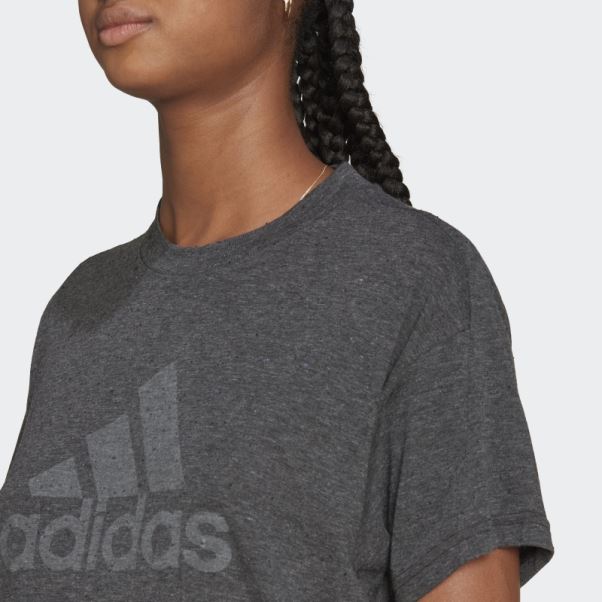 T-shirt Adidas Future Icons Winners 3.0 Noir Chiné