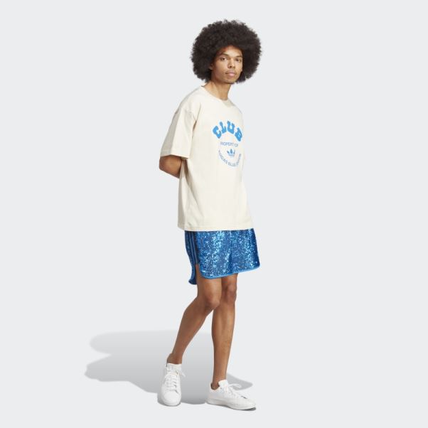 Adidas Bleu Version Club T-shirt Aluminium
