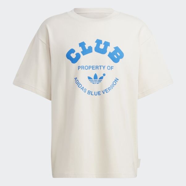 Adidas Bleu Version Club T-shirt Aluminium