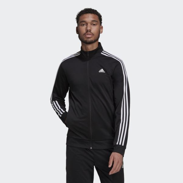 Veste De Survêtement Essentials Warm-up 3 Bandes Adidas Noir