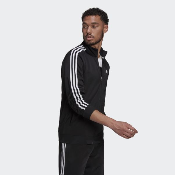 Essentials Warm-up 3-stripes Survêtement Adidas Noir