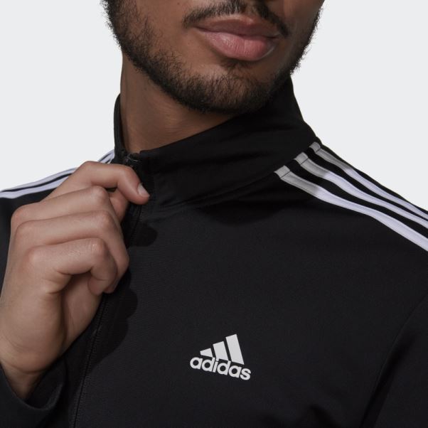 Essentials Warm-up 3-stripes Survêtement Adidas Noir