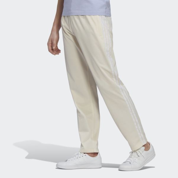 Adidas Pantalon De Survêtement Coupe Droite Blanc