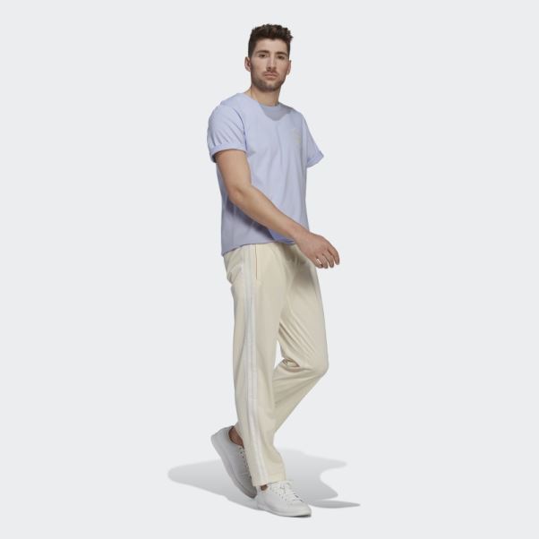 Adidas Pantalon De Survêtement Coupe Droite Blanc