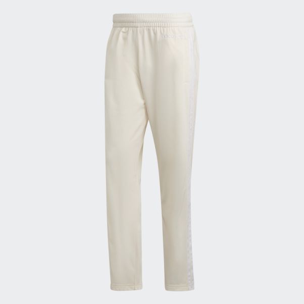 Adidas Pantalon De Survêtement Coupe Droite Blanc