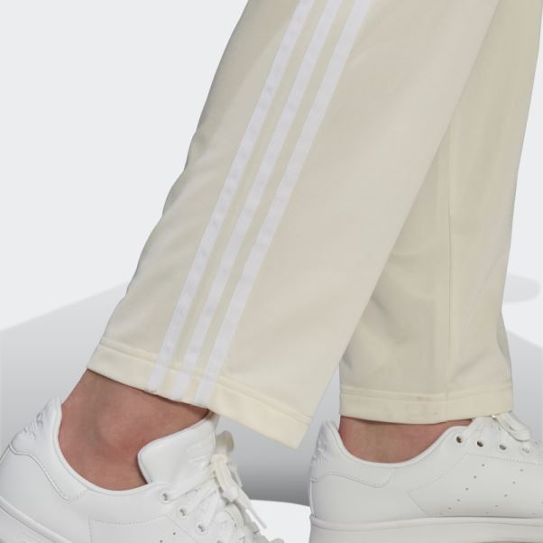 Adidas Pantalon De Survêtement Coupe Droite Blanc