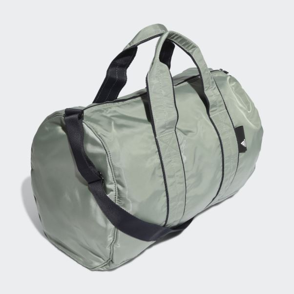 Sac Polochon Adidas Studio Training Vert Argent