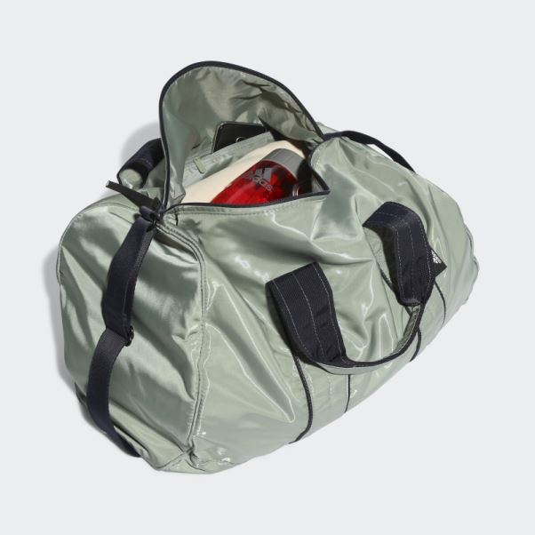Sac Polochon Adidas Studio Training Vert Argent