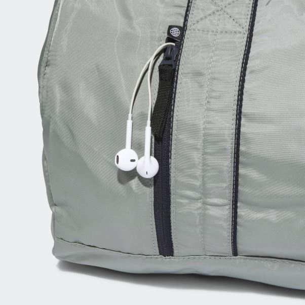 Sac Polochon Adidas Studio Training Vert Argent